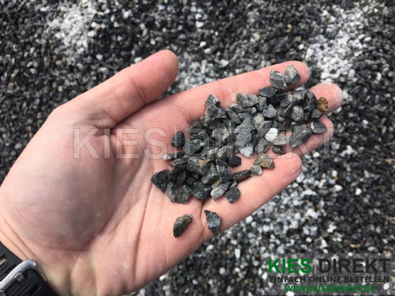 Salz Splitt Granit hellgrau Splitt 8/11 mm Pfeffer