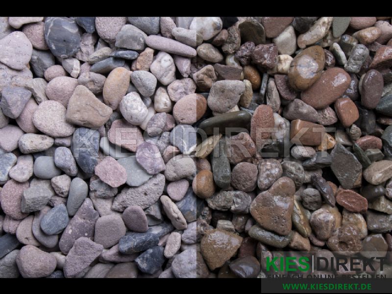 Kieselsteine Flachkorn • 8-16 mm Körnung • Zierkies • Kiesel • Naturstein 