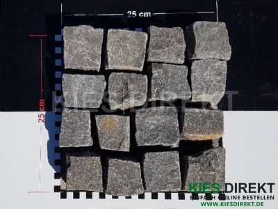 Basalt Mosaikpflaster 5x5x5 Schwarz image